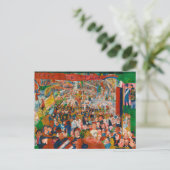 Christus ingang Brussel in 1889 Briefkaart (Staand voorkant)