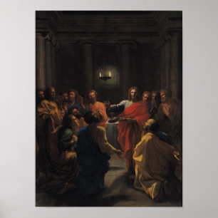 Christus Instellen van de Eucharist Poster