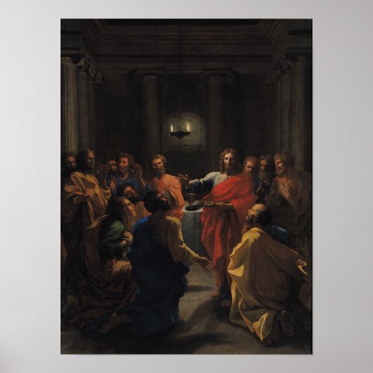 Christus Instellen van de Eucharist Poster (Voorkant)