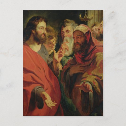 Christus Instructeur Nicodemus Briefkaart (Voorkant)