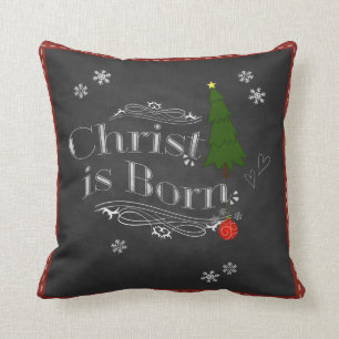 Christus is Born Pillow Kussen