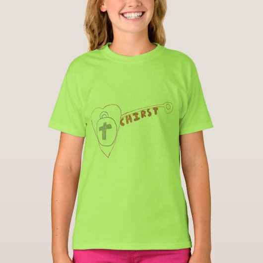 Christus is de basis T-shirt van de Kernmeisjes (Voorkant)