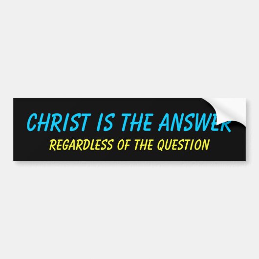 Christus is de Bumpersticker (Voorkant)