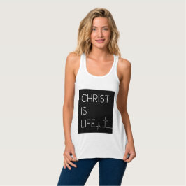 Christus is de hartslag van het leven en de dwars  tanktop