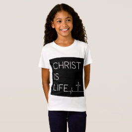 Christus is de hartslag van het leven en kruismeis t-shirt