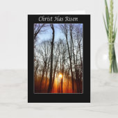 Christus is de Kaart van Pasen van de Zonsopgang (Voorkant)