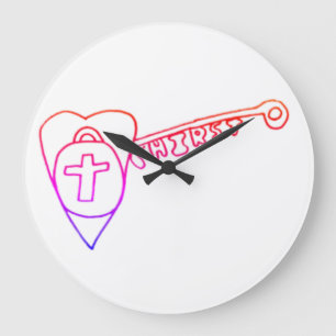 Christus is de Key Wall Clock Grote Klok