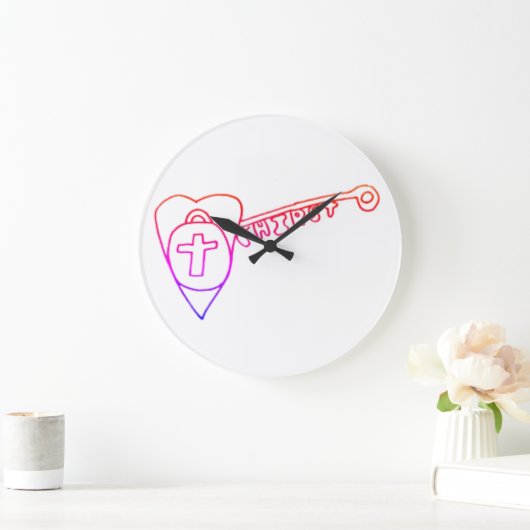 Christus is de Key Wall Clock Grote Klok (Huis)