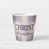 CHRISTUS is de Leider van dit Huis | Christelijk Latte Mok (Voorkant)