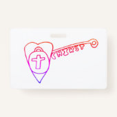 Christus is de sleutel badge (Voorkant)