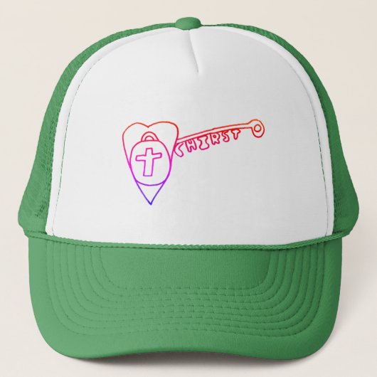 Christus is de sleutelhanger trucker pet (Voorkant)