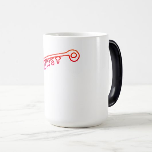 Christus is de sleutelmorphing-Mok Magische Mok (Voorkant rechts)