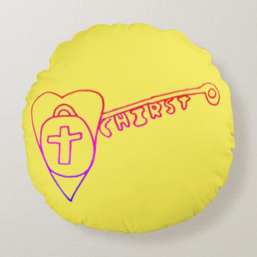 Christus is de sleutelpiloot rond kussen (Voorkant)