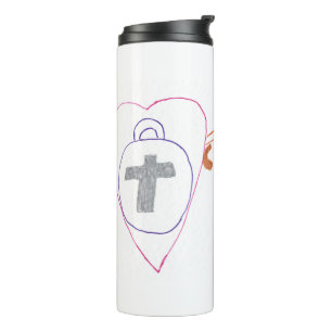Christus is de sleutelthermische getumbler thermosbeker
