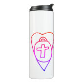 Christus is de sleutelthermische getumbler thermosbeker (Gedraaid links)