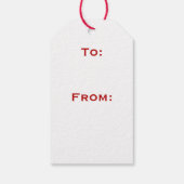 Christus is geboren! kerstcadeau-label cadeaulabel (Achterkant)