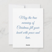 Christus is geboren kerstmis feestdagenkaart (Achterkant)