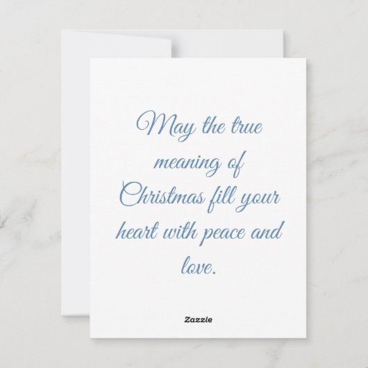 Christus is geboren kerstmis feestdagenkaart (Achterkant)