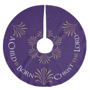 Christus is Geboren Kerstmis   PAARSE   Kerstboom Rok