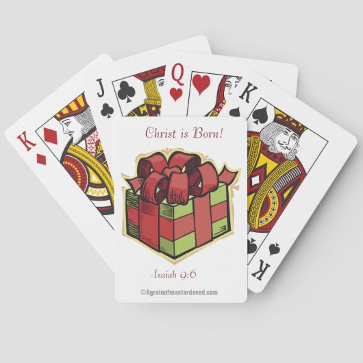 Christus is Geboren Pokerkaarten (Achterkant)