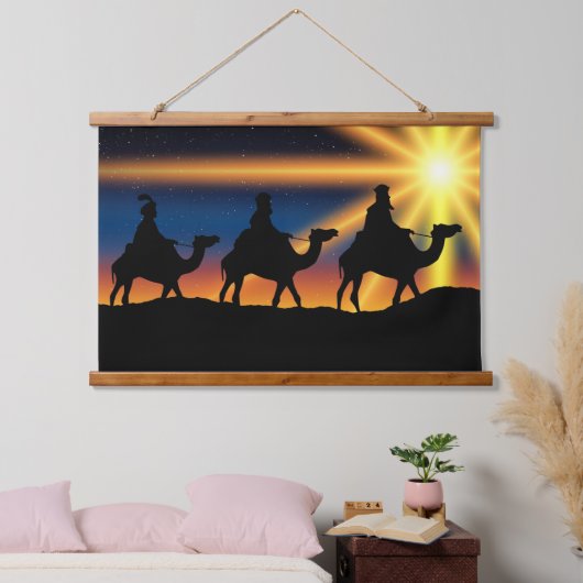 Christus is geboren uit Bethlehem. Hangend Wandkleed (Slaapkamer)