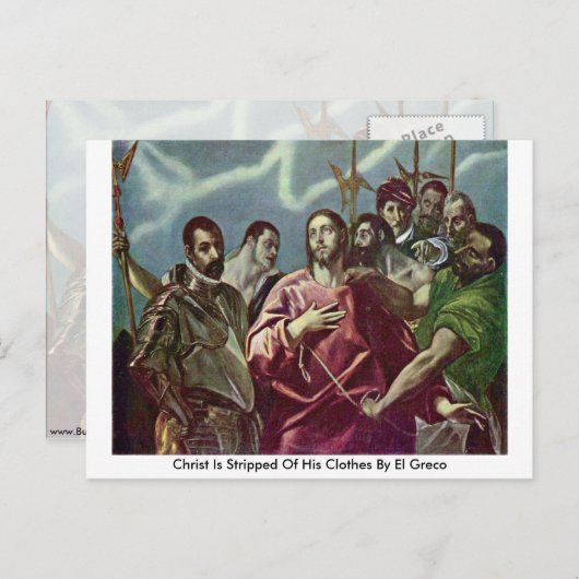 Christus is gestript door El Greco Briefkaart (Voorkant / Achterkant)