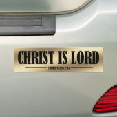 Christus is Heer Bumpersticker (Op auto)