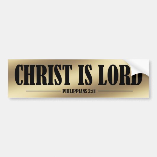 Christus is Heer Bumpersticker (Voorkant)
