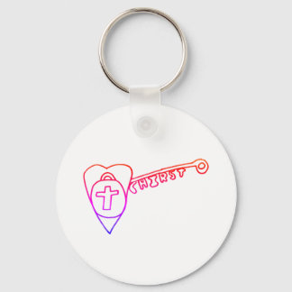 Christus is het belangrijkste acrylus-ronde-toetse sleutelhanger