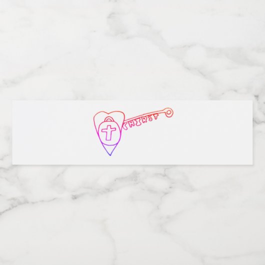 Christus is het belangrijkste etiket voor voedsel  (Enkel label)