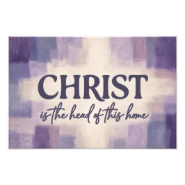 CHRISTUS is het Hoofd van dit Huis | Christelijk  Foto Afdruk