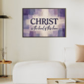CHRISTUS is het Hoofd van dit Huis | Christelijk Poster