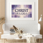 CHRISTUS is het Hoofd van dit Huis | Christelijk Poster