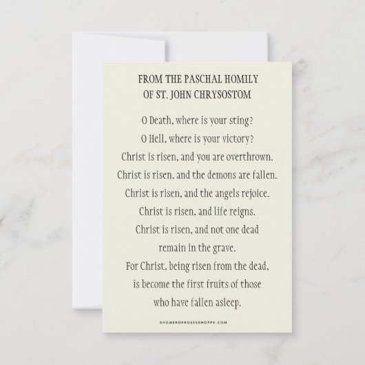 Christus is het Katholieke Paasgebed (Achterkant)