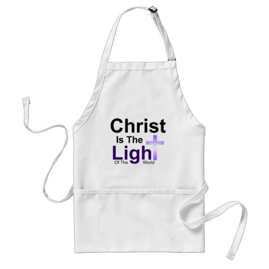 Christus Is Het Licht Standaard Schort (Voorkant)