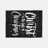 Christus is het Licht van Kerstmis - Christelijk H Fleece Deken (Voorkant (Horizontaal))