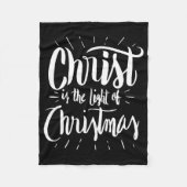 Christus is het Licht van Kerstmis - Christelijk H Fleece Deken (Voorkant)