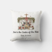 Christus is het Midden van Kerstmis Kussen (Voorkant)