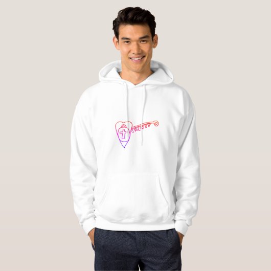 Christus is het sleutelhanger van het hoofdkwartie hoodie (Voorkant volledig)