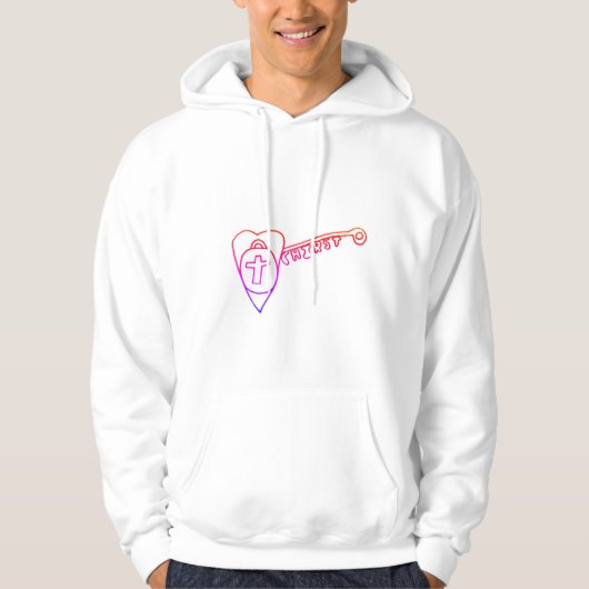 Christus is het sleutelhanger van het hoofdkwartie hoodie (Voorkant)