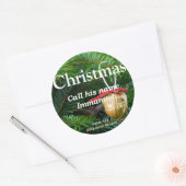 Christus is Immanuel Kerstmis Isaiah 7-14 Ronde Sticker (Envelop)