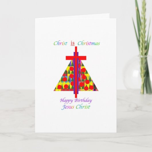 CHRISTUS IS KERSTKAART FEESTDAGEN KAART (Voorkant)