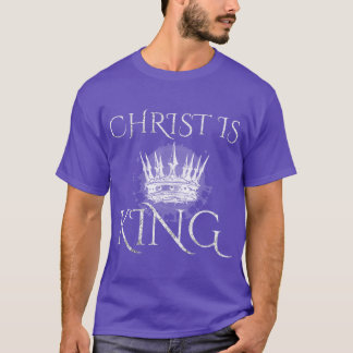 Christus is Koning Christelijk ontwerp jongen T-shirt