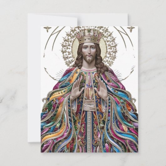 Christus is Koning Feestdagenkaart (Voorkant)