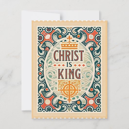 Christus is Koning Feestdagenkaart (Voorkant)