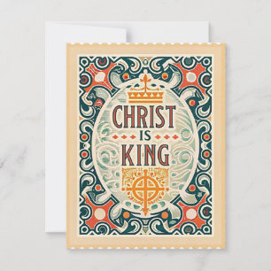 Christus is Koning Feestdagenkaart