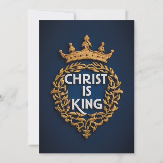 Christus is Koning Feestdagenkaart (Voorkant)