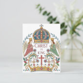Christus is koning feestdagenkaart (Staand voorkant)