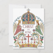 Christus is koning feestdagenkaart (Voorkant)