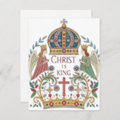 Christus is koning feestdagenkaart (Voorkant / Achterkant)